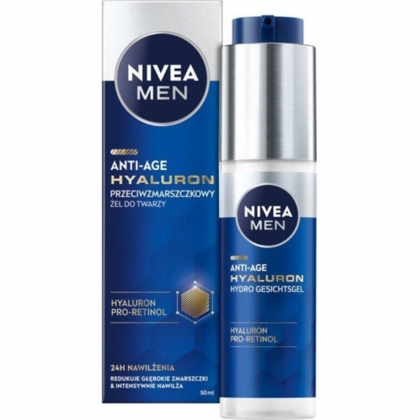 Nivea  Men Hyaluron gel na obličej proti vráskám 50ml