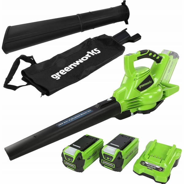 Greenworks Akumuliatorinis lapu siurblys-pustuvas Greenwo...
