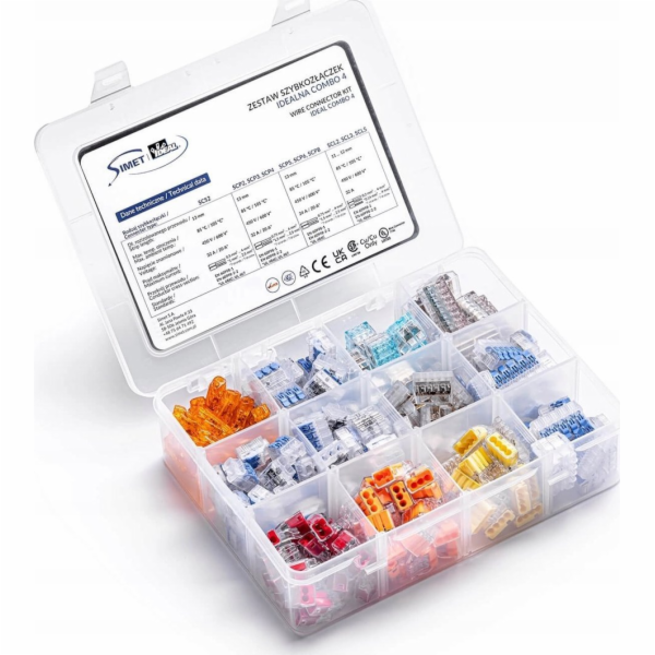 Simet Sada 240 ks. rychlospojky pro lana a dráty SCL2, SC...