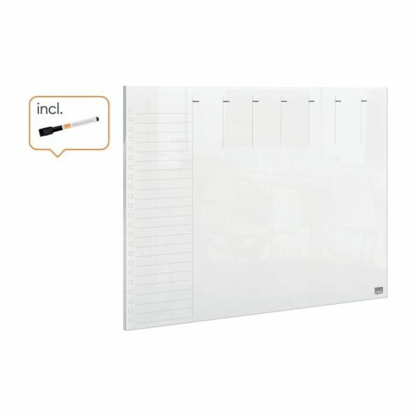 Akrylový týden Nobo Planner pro psací stůl Nobo Home A4