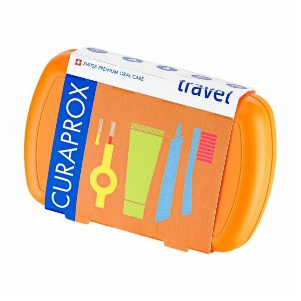 Curaprox CESTOVNÍ SADA CURAPROX ORANŽOVÁ