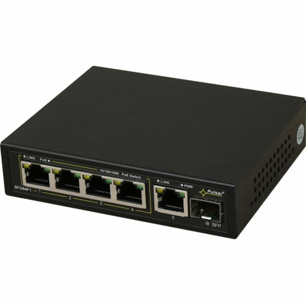 Switch Pulsar Switch 6portový PULSAR SFG64F1 pro 4 IP kamery