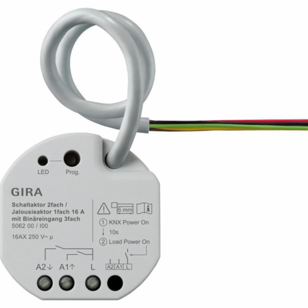 GIRA relé/žaluziový pohon 2x/1x 16 A PT KNX ONE 506200