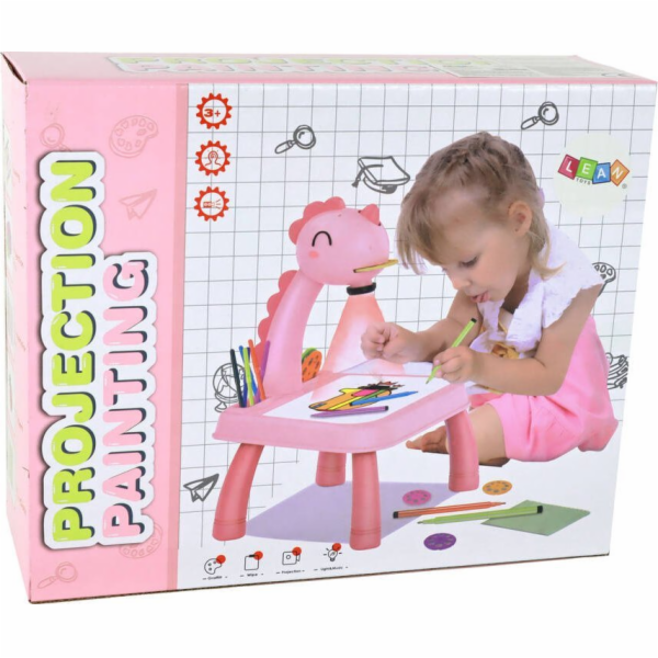 TRITON Tabloprojektor Projektor pro výuku kreslení růžové...