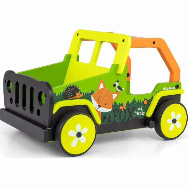 Milly Mally Walker-tlačítko pro děti Explorer Fox a přátelé