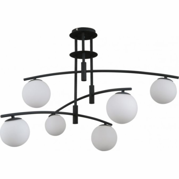 Závěsná lampa Italux Moderní závěsná LED lampa Ready čern...