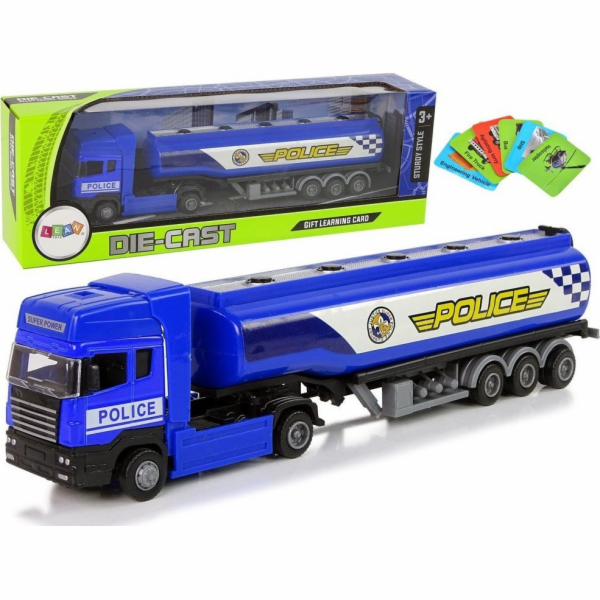 Policejní cisternový vůz LeanToys Blue 30 cm Délka