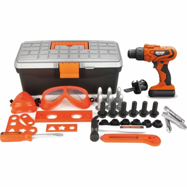 LeanToys DIY Kit Box na nářadí Bateriová vrtačka