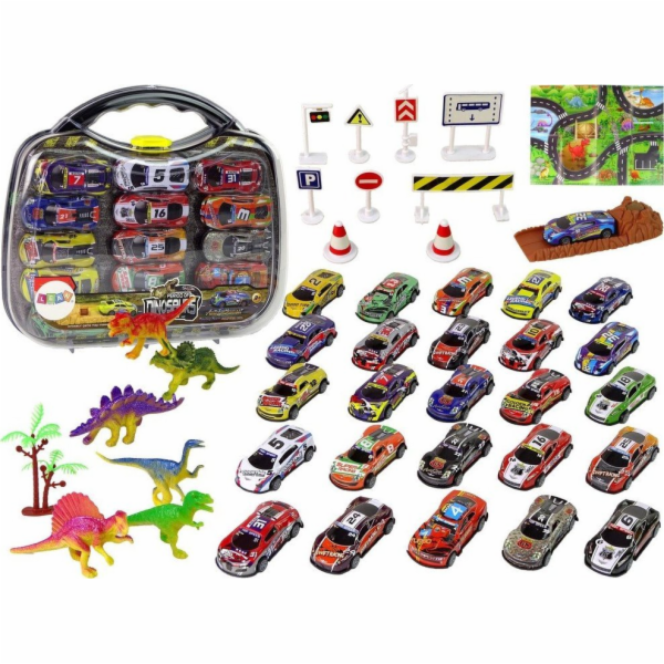 Sada LeanToys Sportovní auta Pružiny Dinosauři Příslušens...