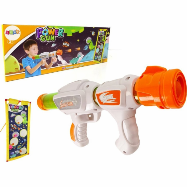Hra přesnosti LeanToys Gun Foam Balls Dinosaurs Board