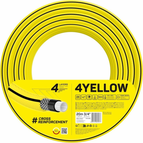 Cellfast Zahradní hadice Cellfast 4YELLOW 3/4 20m