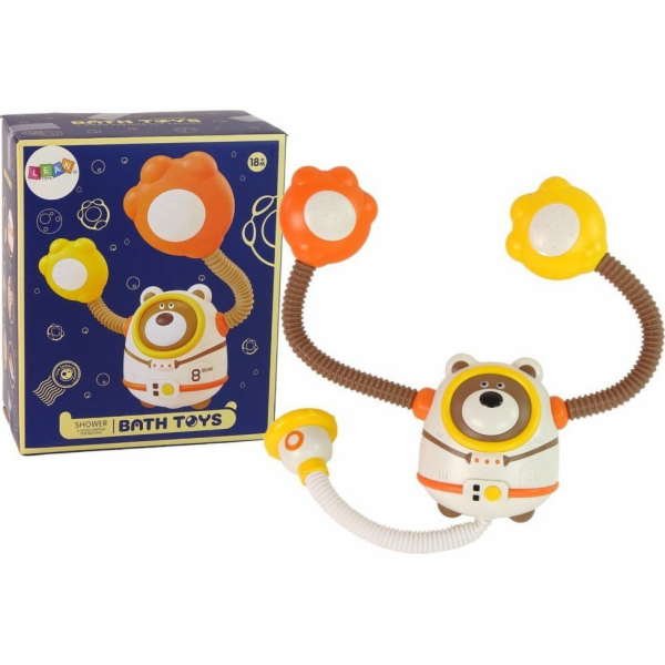 Hračka do vody LeanToys Teddy Bear Spaceman Sprcha na bat...
