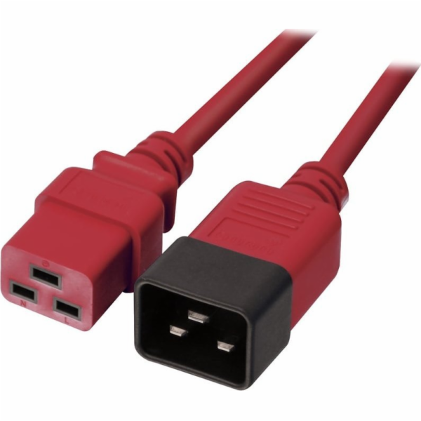 Síťový prodlužovací napájecí kabel Lindy 3m C20 až C19