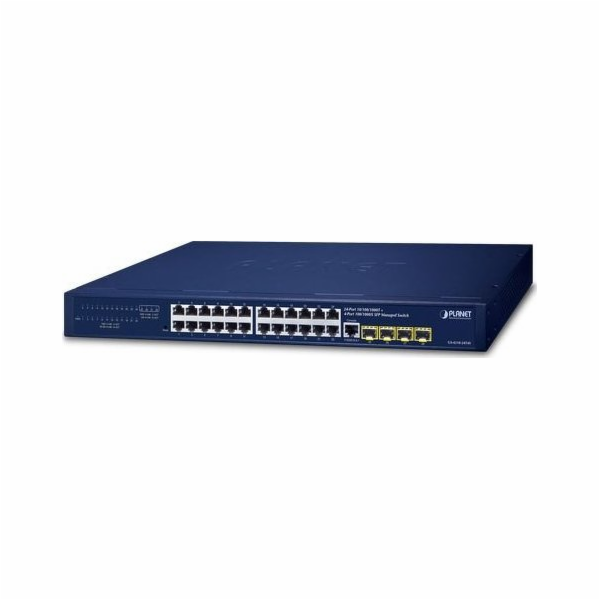 Switch Planet PLANET IPv4/IPv6, 24portový spravovaný L2/L...