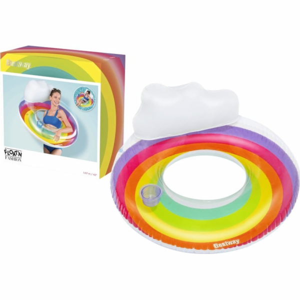 Bestway nafukovací plavecký kruh 107 cm Rainbow Bestway 4...