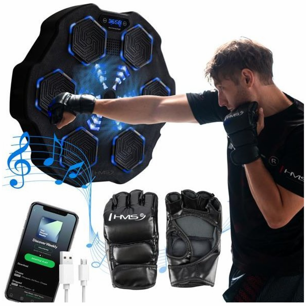 HMS TB02 ELEKTRONICKÝ BLUETOOTH BOXERSKÝ ŠTÍT S HUDBOU A ...