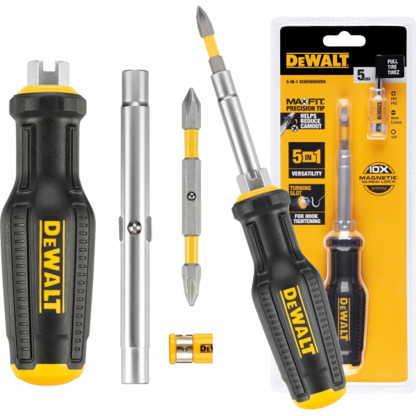 DeWalt 5v1 multifunkční šroubovák