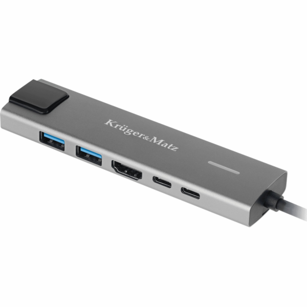 Kruger&Matz adaptér (HUB) USB typu C na HDMI/2x USB3.0/2x...