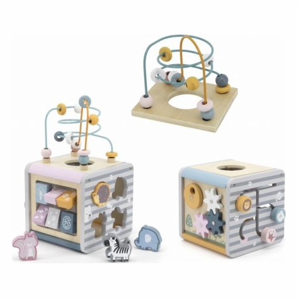 Dřevěné herní centrum Viga Toys Polar B Activity Box 5v1