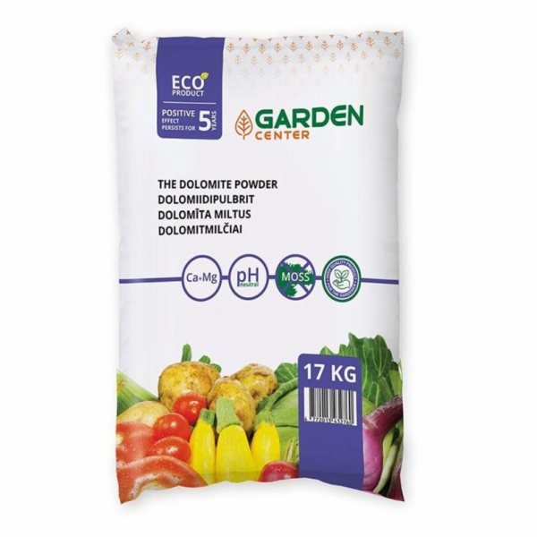 Dolomitový prášek pro zlepšení půdy GARDEN CENTER, 17 kg