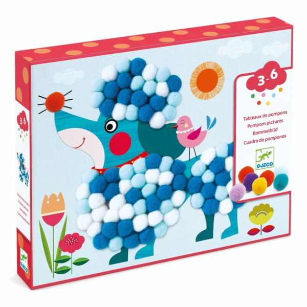 Kreativní sada Djeco Pompons pes DJ09867
