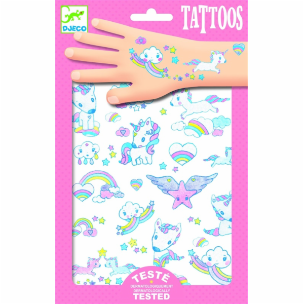 Sada na tetování Djeco Unicorns DJ09575