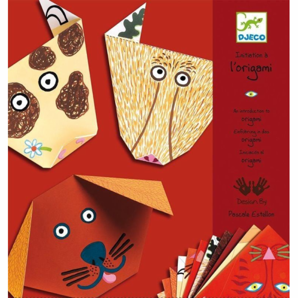 Sada na výrobu papírových figurek Djeco origami zvířat