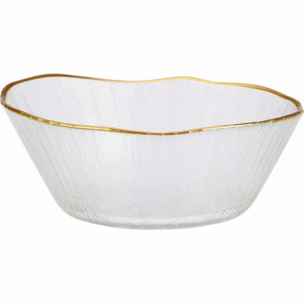 Miska, zlato/bílá, 15 cm