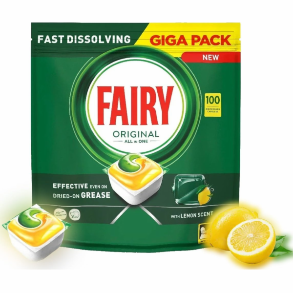 KAPSLE IND FAIRY ALLINONE CITRÓN 100 JEDNOTEK