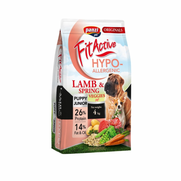 Suché krmivo pro psy Panzi, eriena/zelenina, 4 kg