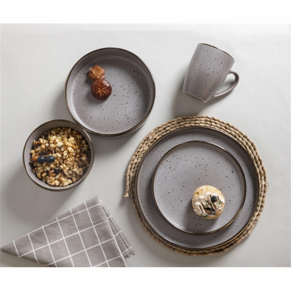 Hrnek Domoletti Brown Dots, hnědý, 0,33l