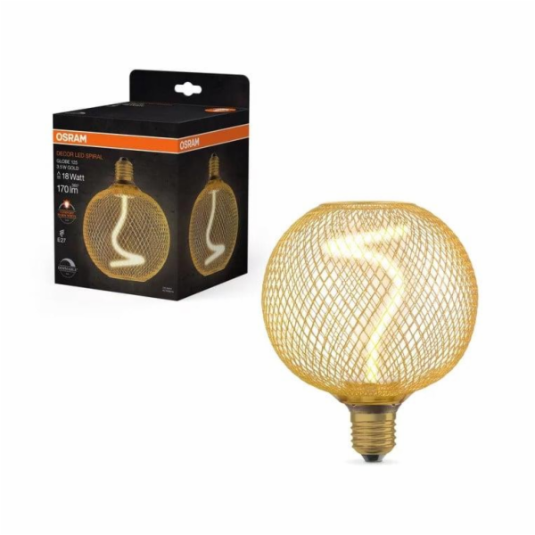 LED LAMP E27 125 GD 3,5W 1800K 230V DIM