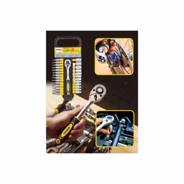 Sada hlavice a trysky WMC TOOLS 28 ks