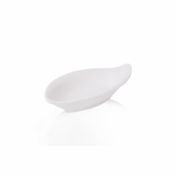 Servírovací talíř Domoletti, 11,5 cm x 5,9 cm, bílý