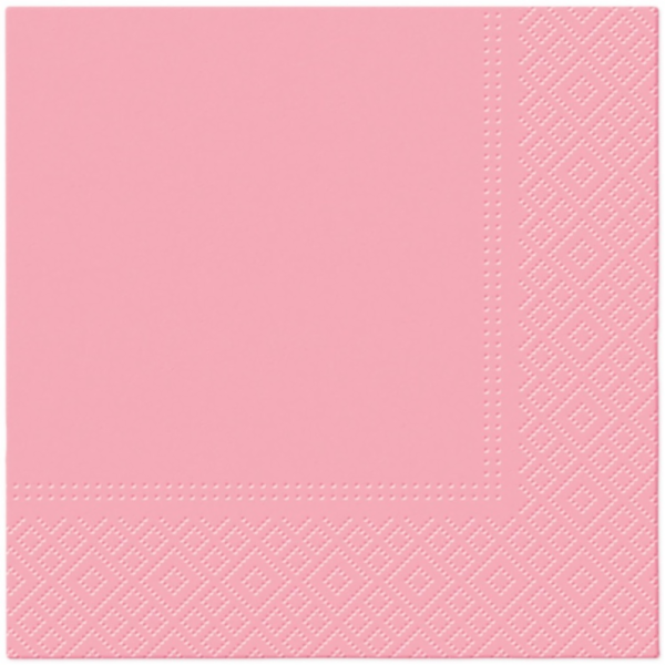 Ubrousek, 330 mm x 330 mm, růžový, 20 ks.