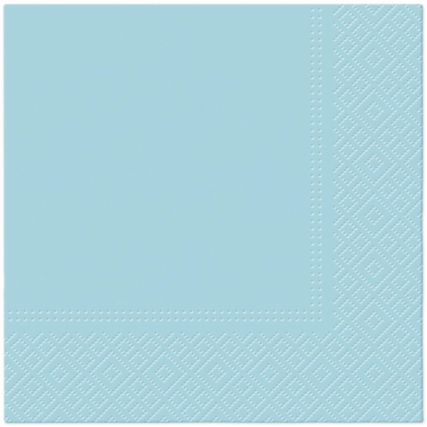 Ubrousek, 330 mm x 330 mm, modrý, 20 ks.