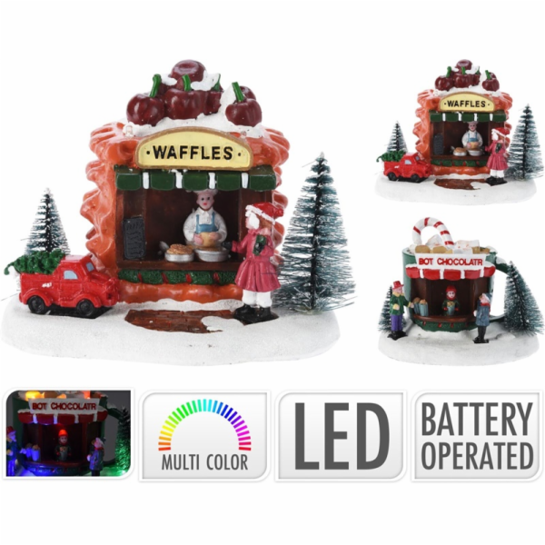 Vánoční dekorace s LED osvětlením, 13 cm
