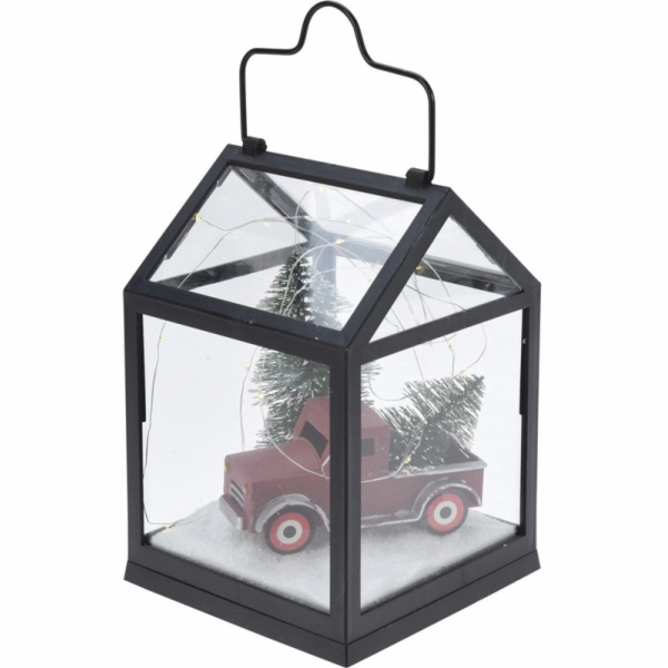 Vánoční dekorace "Lucerna" s LED osvětlením, 21 cm