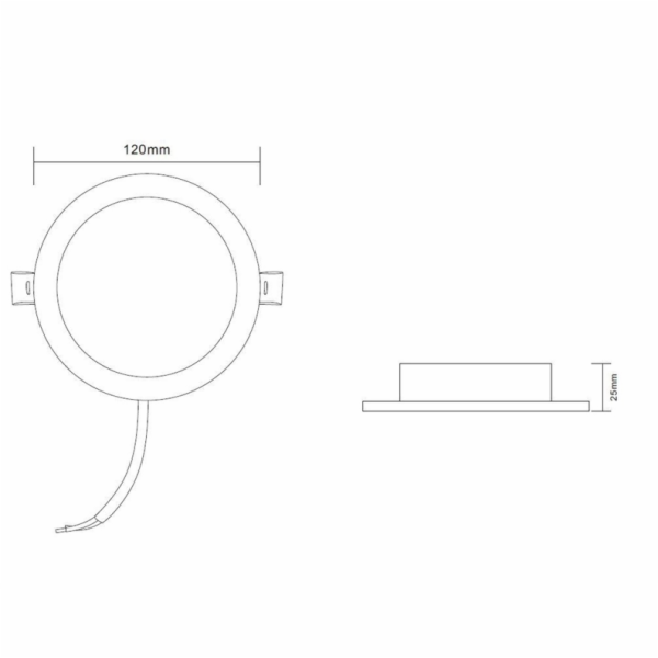 Okko EPIRUS vestavné svítidlo, 6W, 4000°K