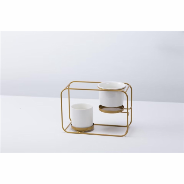 Závěsný gelový hrnec Domoletti, kov, O 25cm, bílý