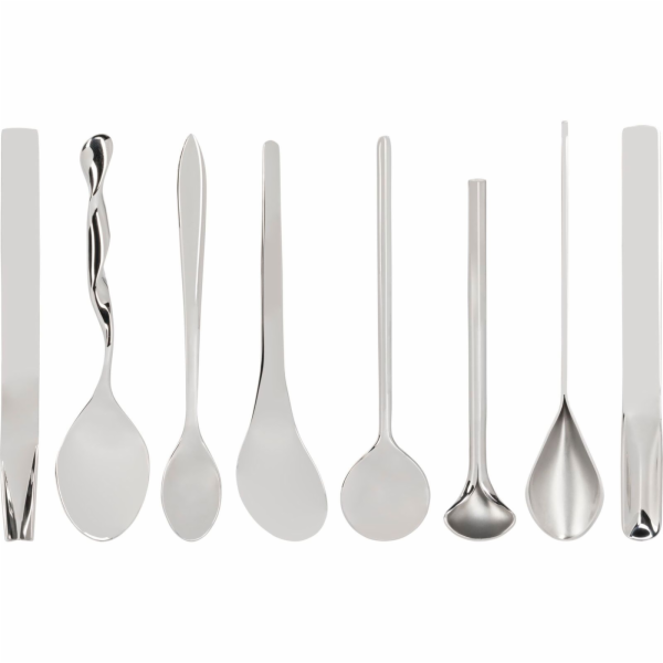 Alessi Designer Set of 8 Coffee Spoons MSPOONSET