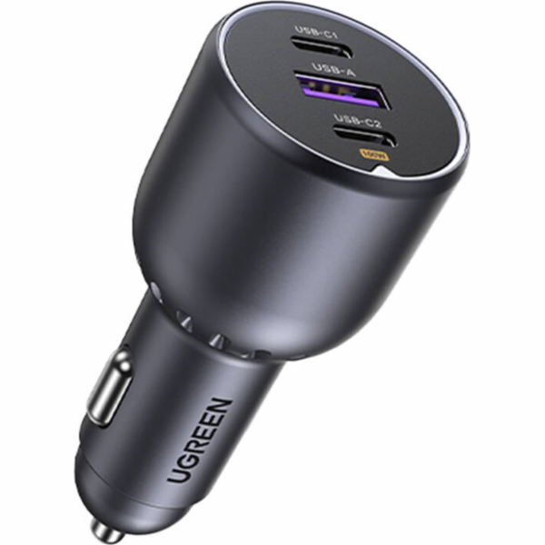 UGREEN 130W 3-Port Fast Car Char gray