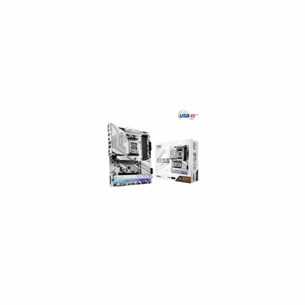 ASRock MB Sc AM5 X870 PRO RS, AMD X870, 4xDDR5, 1xHDMI, 2...