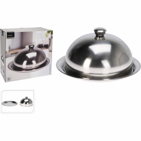 Servírovací podnos s víkem pr. 30 cm nerez KO-A12900010