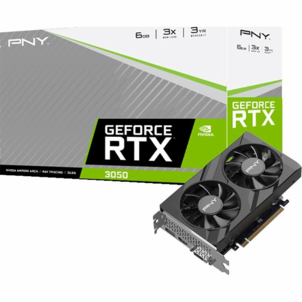 PNY GeForce RTX 3050 VERTO NVIDIA 6 GB GDDR6