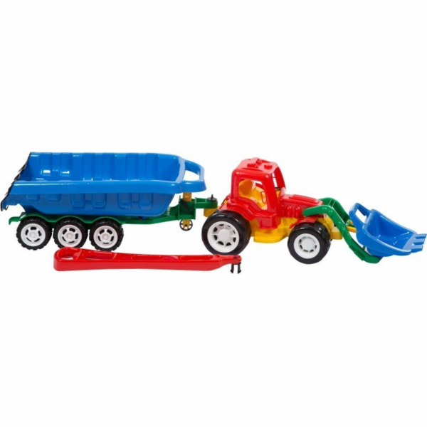 Buldozer Leszko s přívěsem + rukojeť 70198
