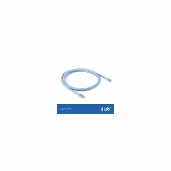Club3D Kabel USB-C 4.0, 20Gbps, 4K60Hz, PD 240W, 2m, modrá