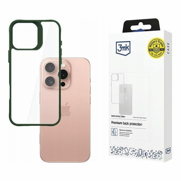 3mk ochranný kryt Satin Armor Case+ Green pro Apple iPhon...