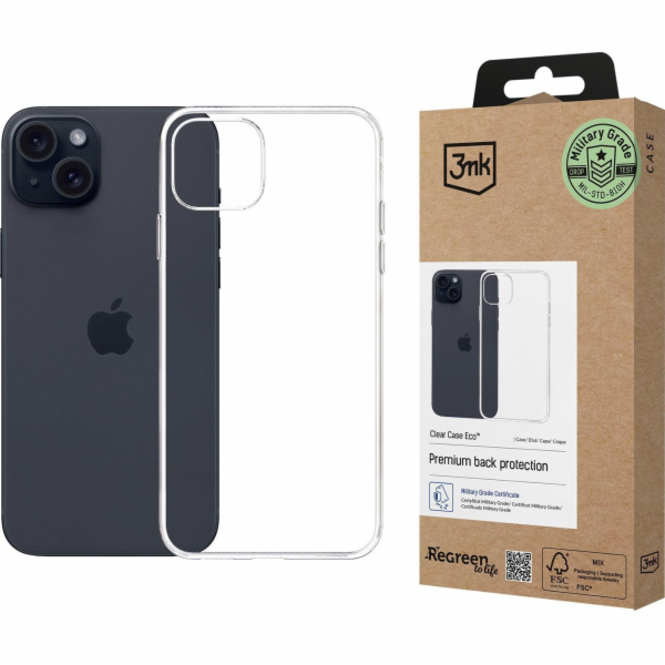 3mk ochranný kryt Clear Case Eco pro Apple iPhone 15