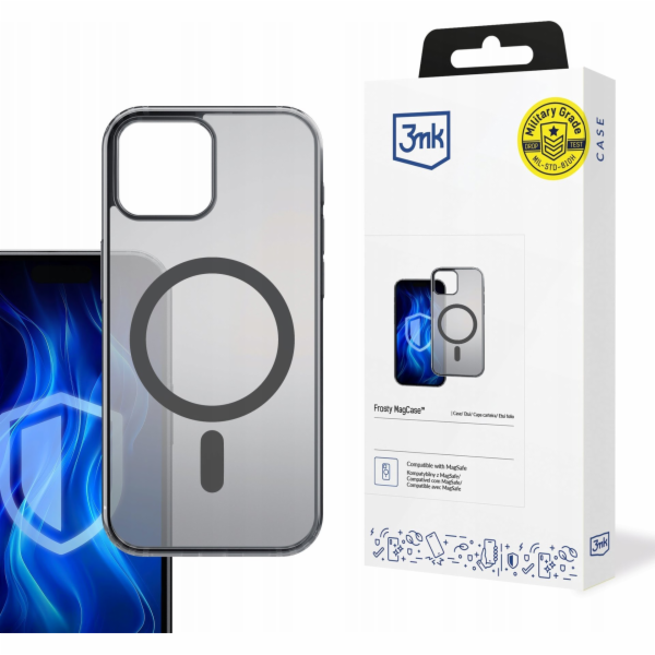 3mk Frosty MagCase Black pro Apple iPhone 12/12 Pro